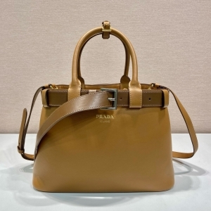 Prada 프라다 2024 버클 가죽 핸드백 32CM