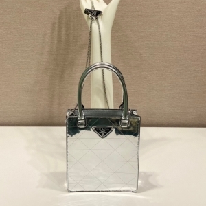 Prada 프라다 2023 브러시드 미니 토트백 1BA331 17.5CM
