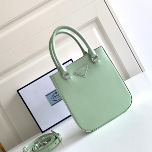 Prada 프라다 2023 브러시드 미니 토트백 17.5CM