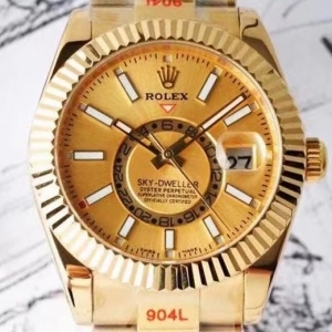 Rolex Sky-Dweller 326934 Gold Dial 42mm - 로렉스 스카이드웰러 326934 골드