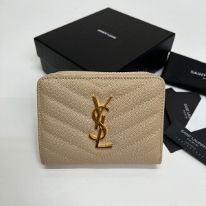 Saint Laurent 생로랑 2023 모노그램 지퍼 어라운드 반지갑 12CM