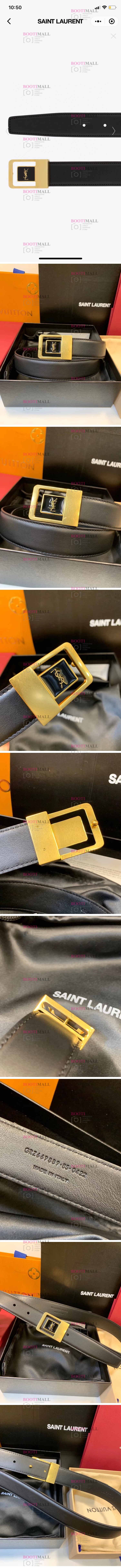 Saint Laurent 생로랑 2024 벨트 폭 3cm (1월) 1