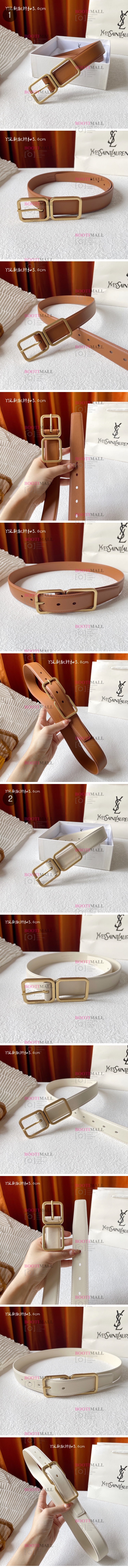 Saint Laurent 생로랑 2023 LADY 벨트 폭 3cm (2색) 1