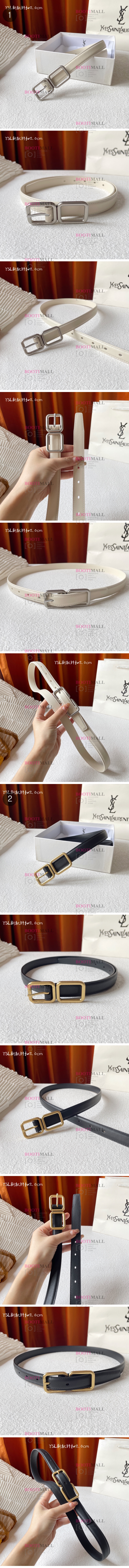 Saint Laurent 생로랑 2023 LADY 벨트 폭 2cm (2색) 1