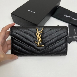 Saint Laurent 생로랑 2022 플랩 장지갑 (금장,은장) 372264 19CM
