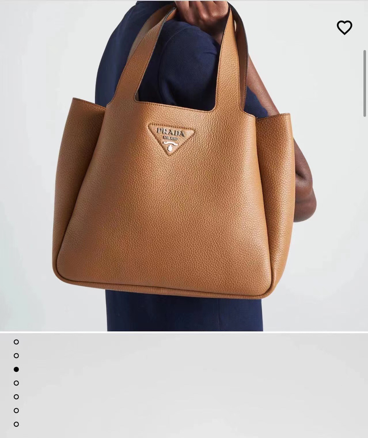 PRADA 프라다 FW2023 대형 송아지 가죽 토트백 1