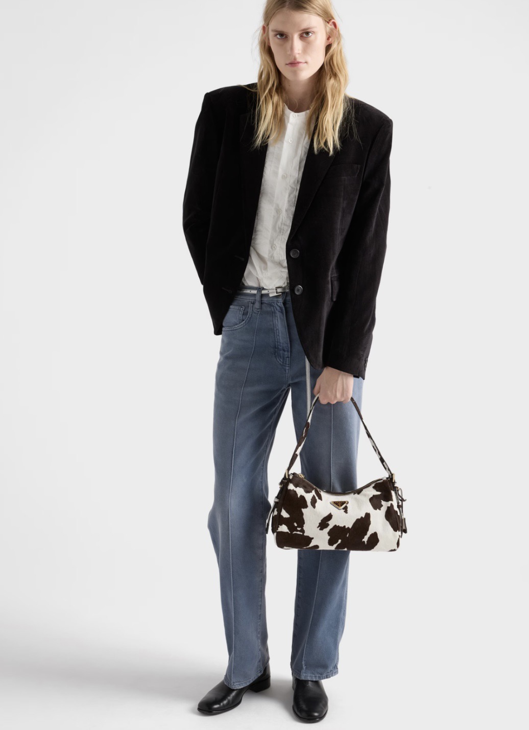 PRADA 프라다 FW2023 동물 프린트 호보 백 2