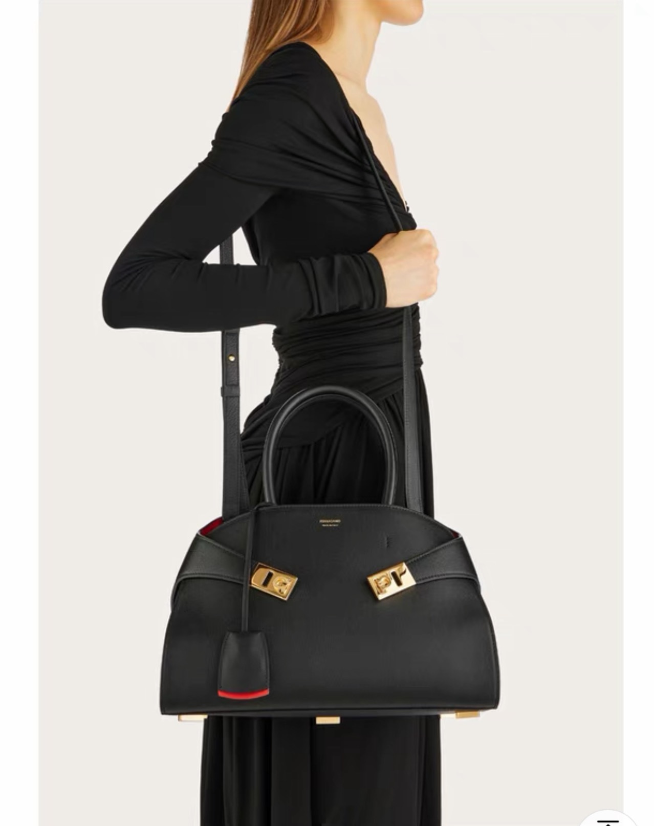 FERRAGAMO 페레가모 FW2023 HUG 나파 가죽 토트백 5