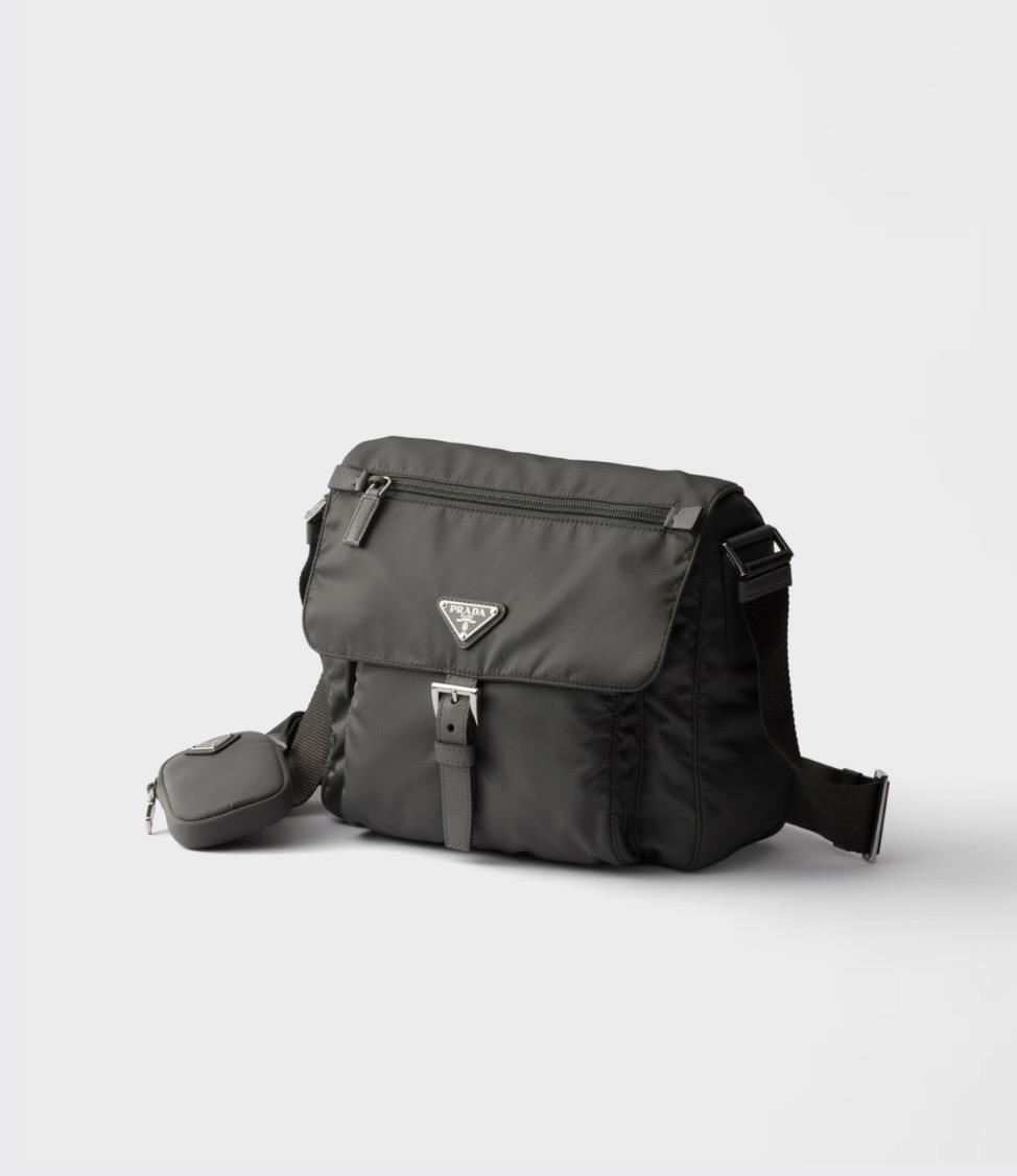 PRADA 프라다 FW2023 나일론 사피아노 가죽 크로스백 2
