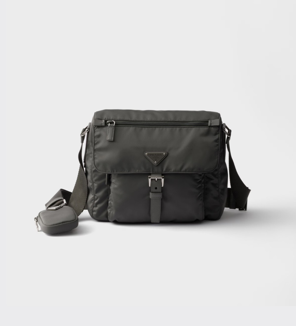 PRADA 프라다 FW2023 나일론 사피아노 가죽 크로스백 3
