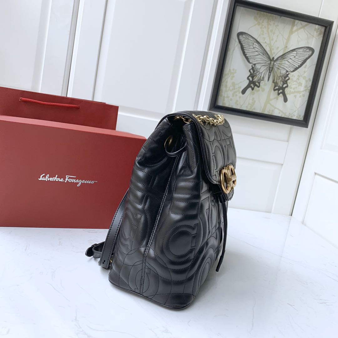 SALVATORE FERRAGAMO 살바토레 페라가모 FW2023 Gancini 로고 백팩 6