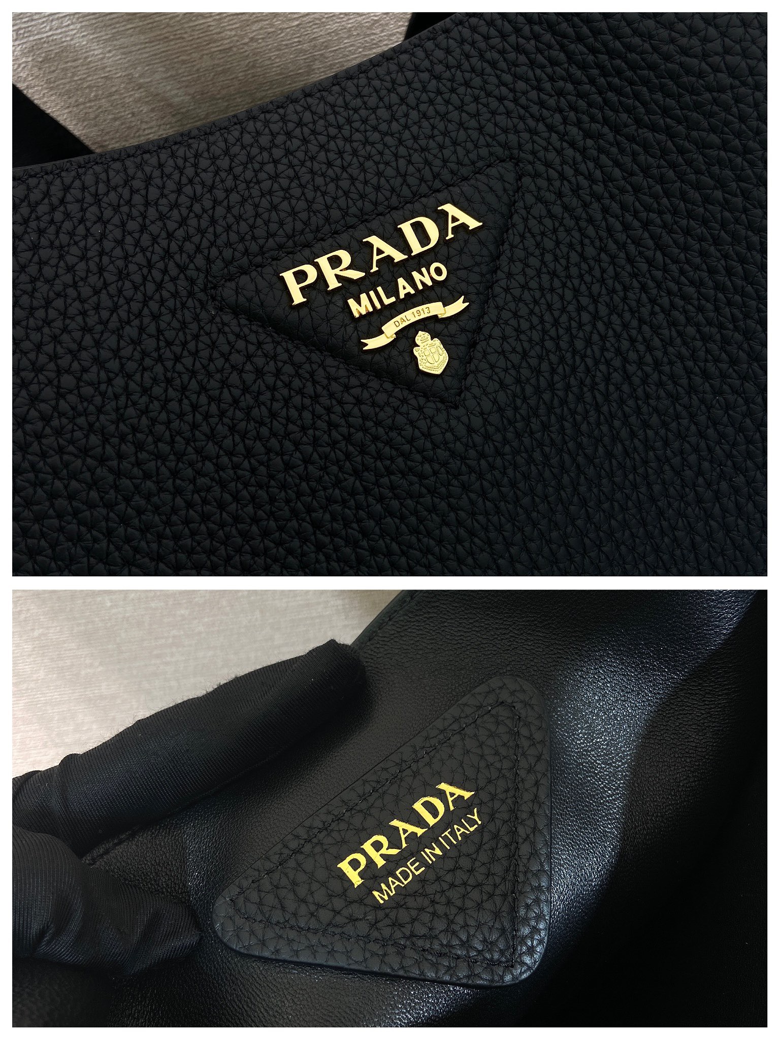 PRADA 프라다 FW2023 대형 송아지 가죽 토트백 10