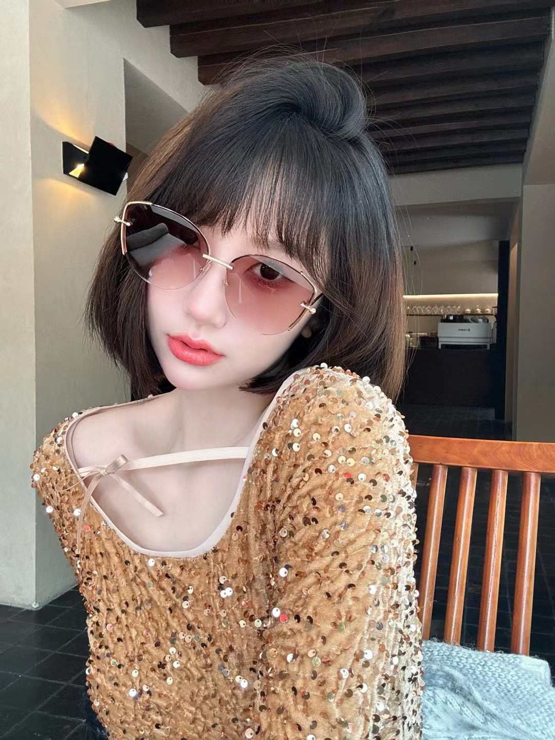 JIMMY CHOO 지미추 FW2024 원형 프레임 선글라스 2