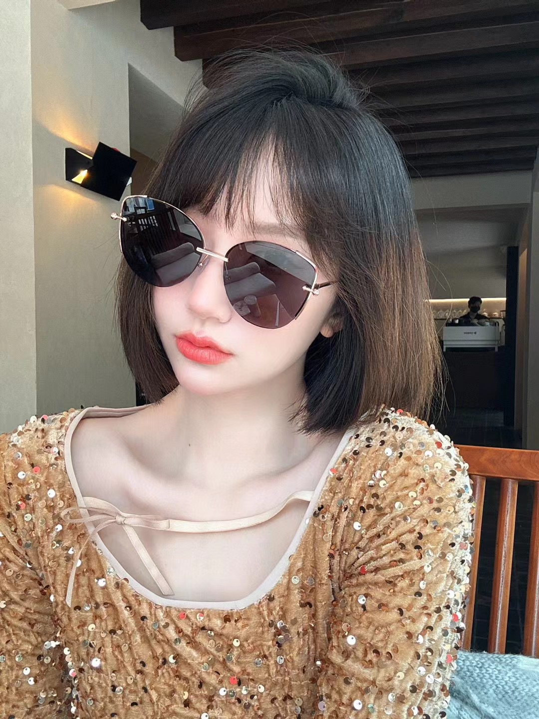 JIMMY CHOO 지미추 FW2024 원형 프레임 선글라스 9