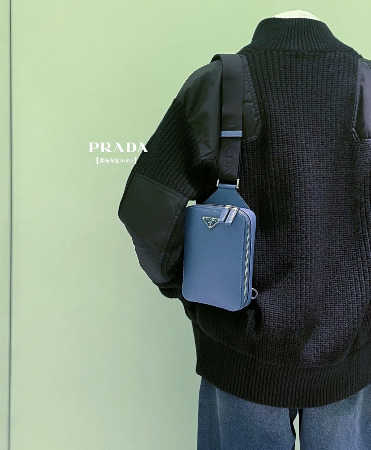 PRADA 프라다 FW2023 사피아노 가죽 크로스백 1