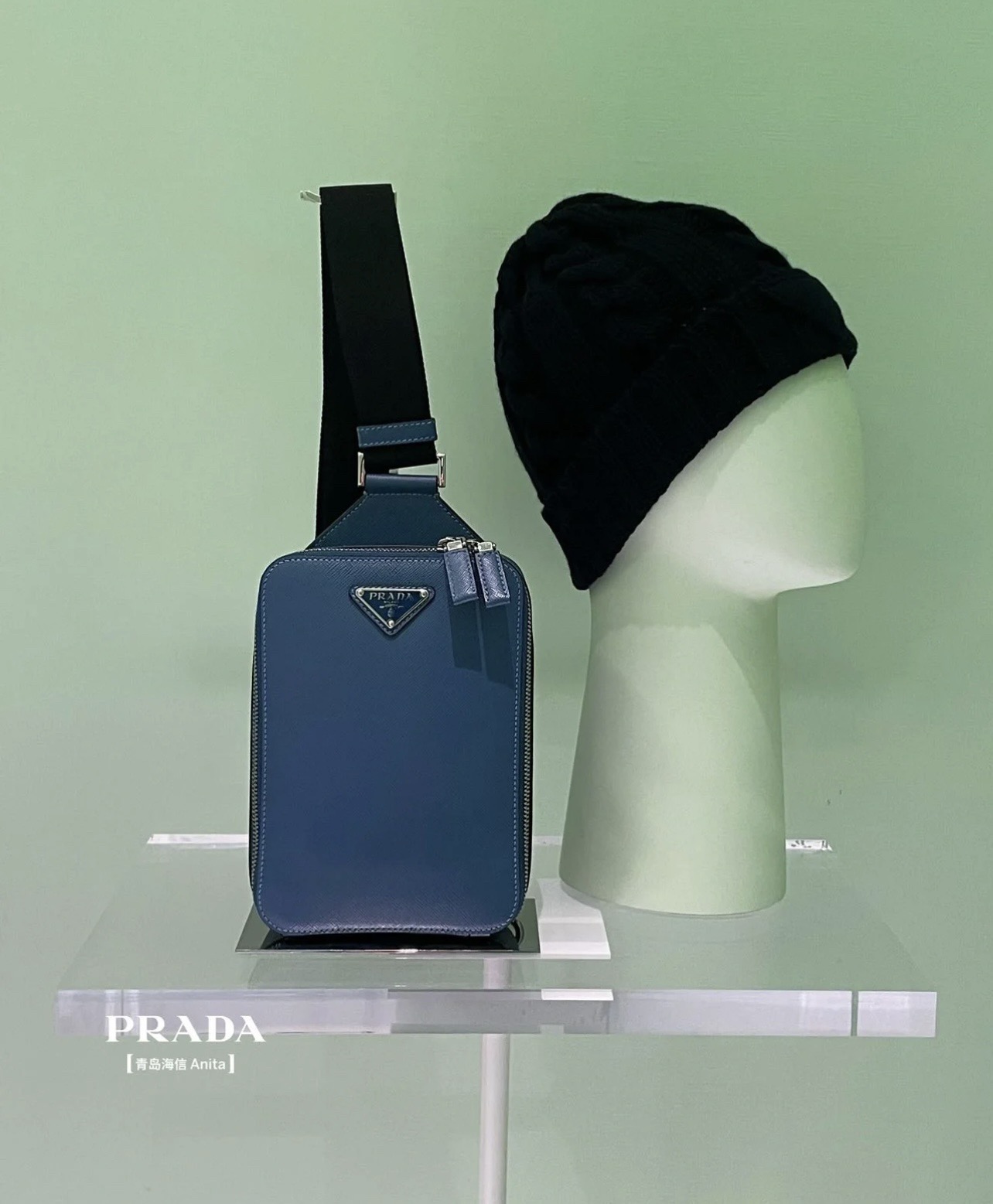 PRADA 프라다 FW2023 사피아노 가죽 크로스백 3