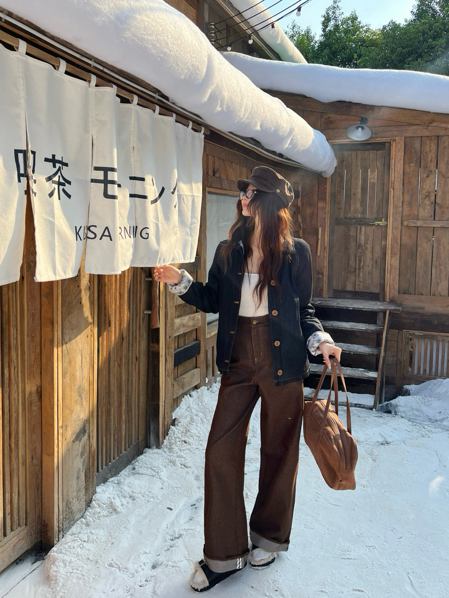 Loro Piana 로로피아나 데님 안감 패턴 카라 자켓 2