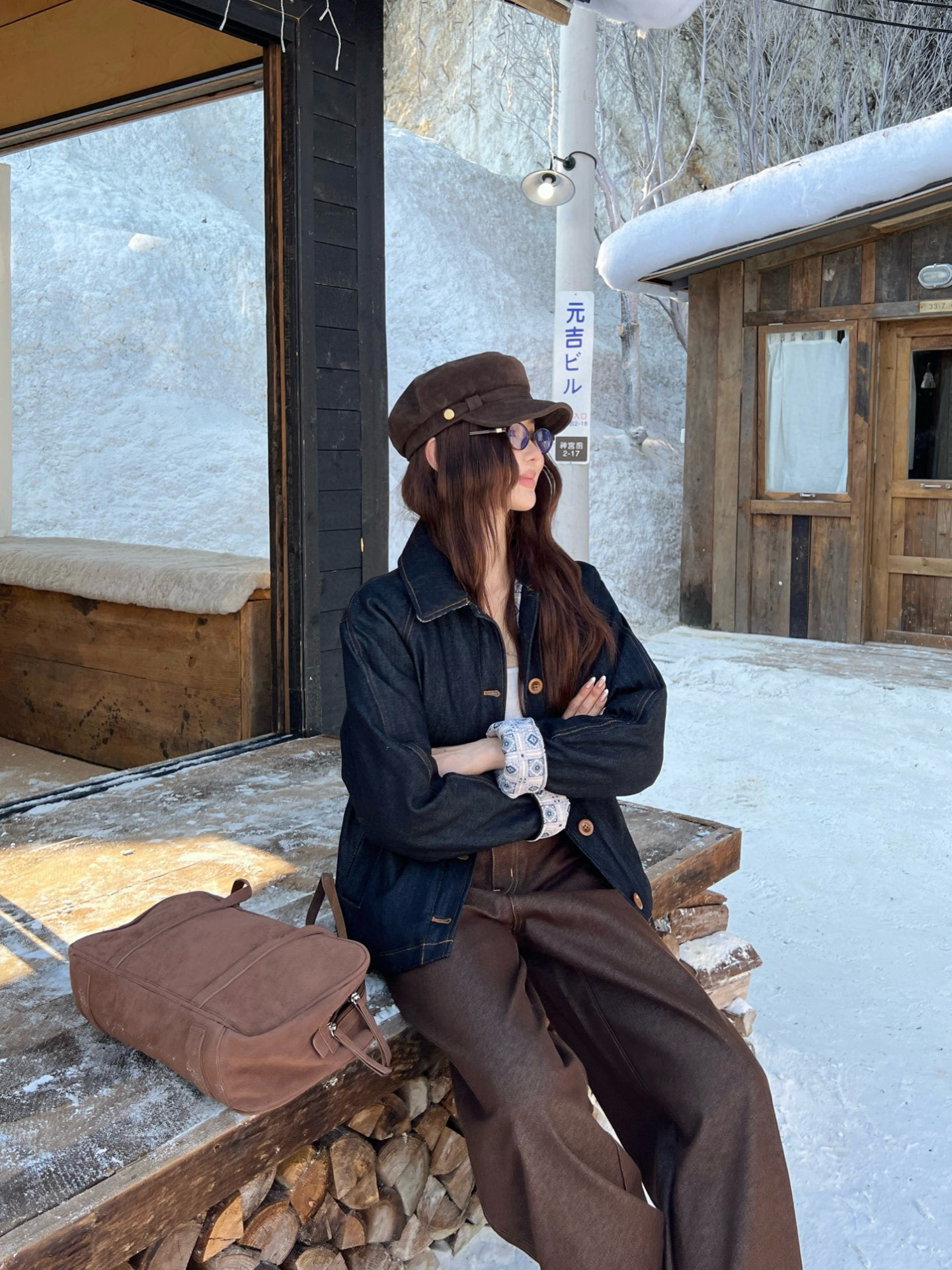 Loro Piana 로로피아나 데님 안감 패턴 카라 자켓 6