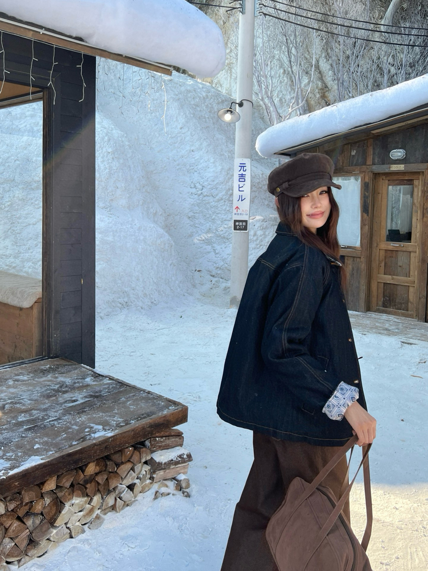 Loro Piana 로로피아나 데님 안감 패턴 카라 자켓 8