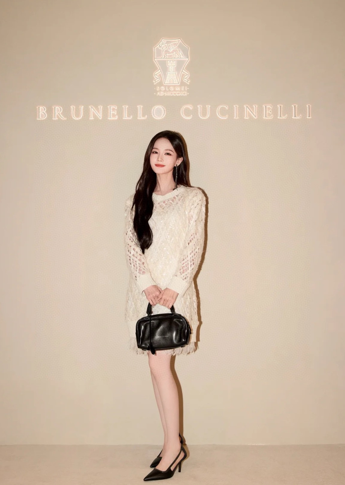 Brunello Cucinelli 브루넬로 쿠치넬리 시퀸 레이스 니트 원피스 3