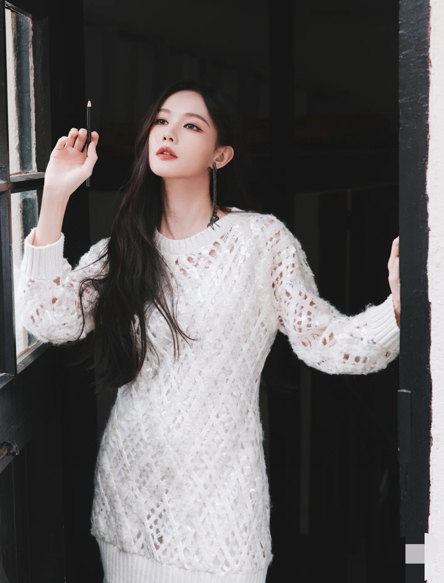 Brunello Cucinelli 브루넬로 쿠치넬리 시퀸 레이스 니트 원피스 4