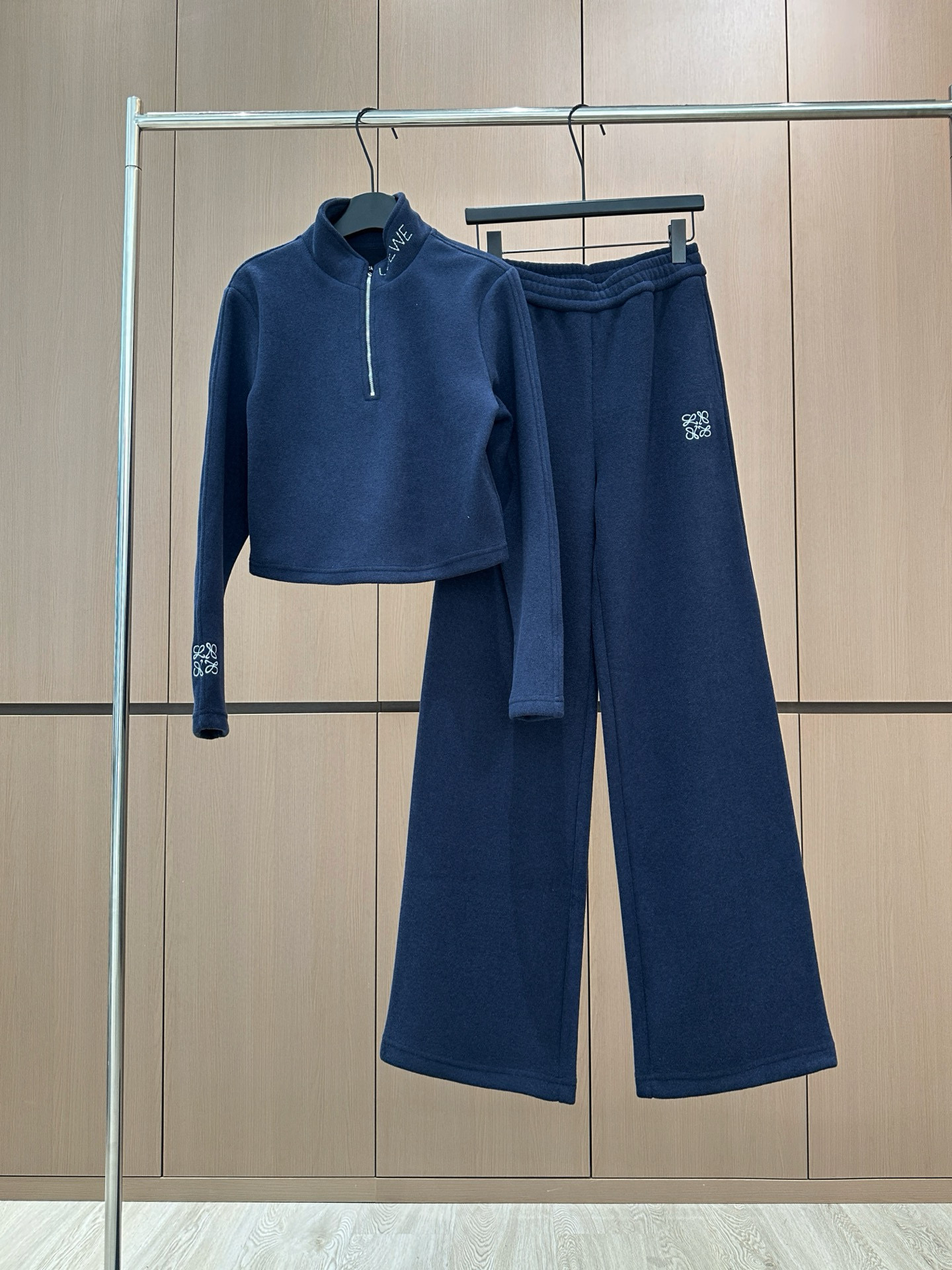 Loewe 로에베 겨울 플리스 하프집업 로고 트레이닝 세트 15