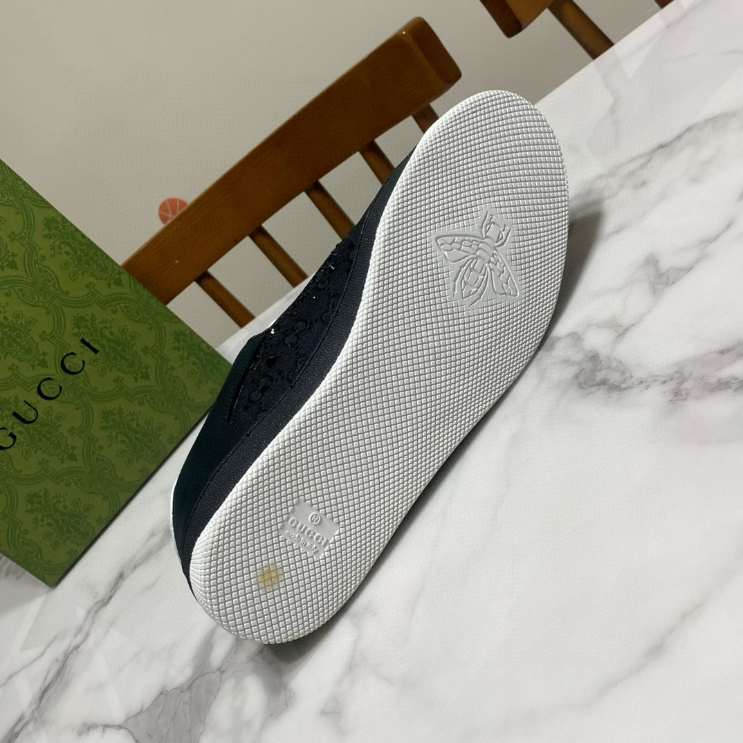 Gucci 구찌 블랙 스팽글 로고 스니커즈 8