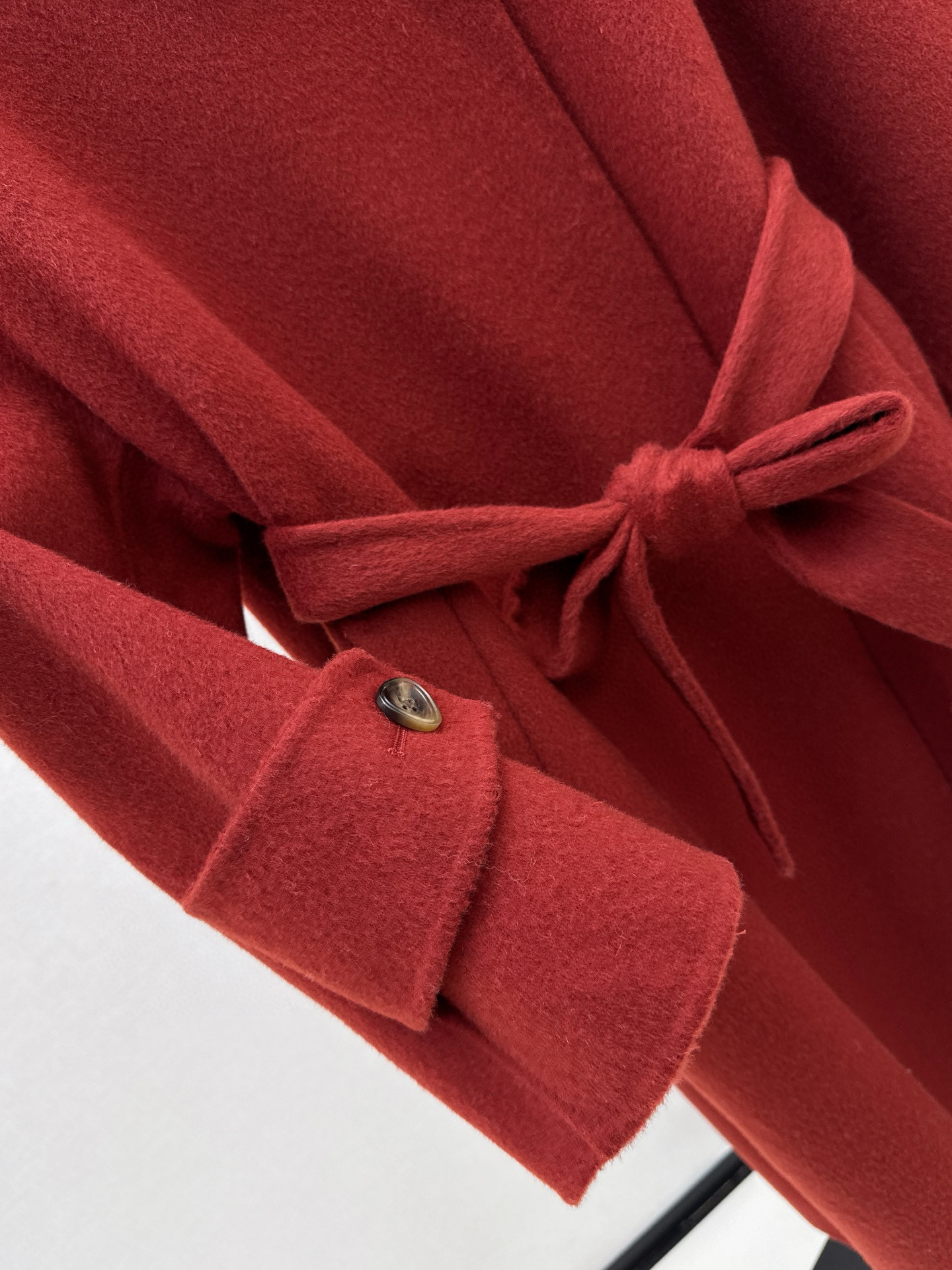 Loro Piana 로로피아나 레드 더블버튼 핸드메이드 롱 울코트 10