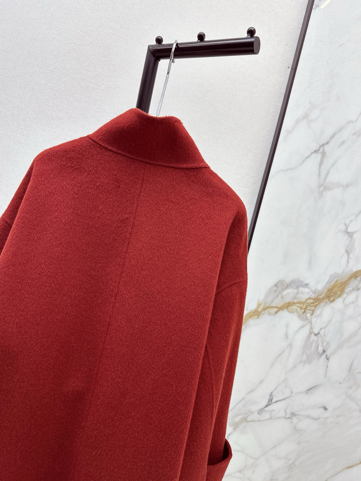 Loro Piana 로로피아나 레드 더블버튼 핸드메이드 롱 울코트 13