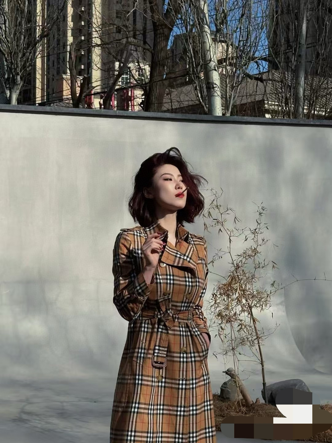 Burberry 버버리 빈티지 체크 더블브레스트 트렌치 코트 9