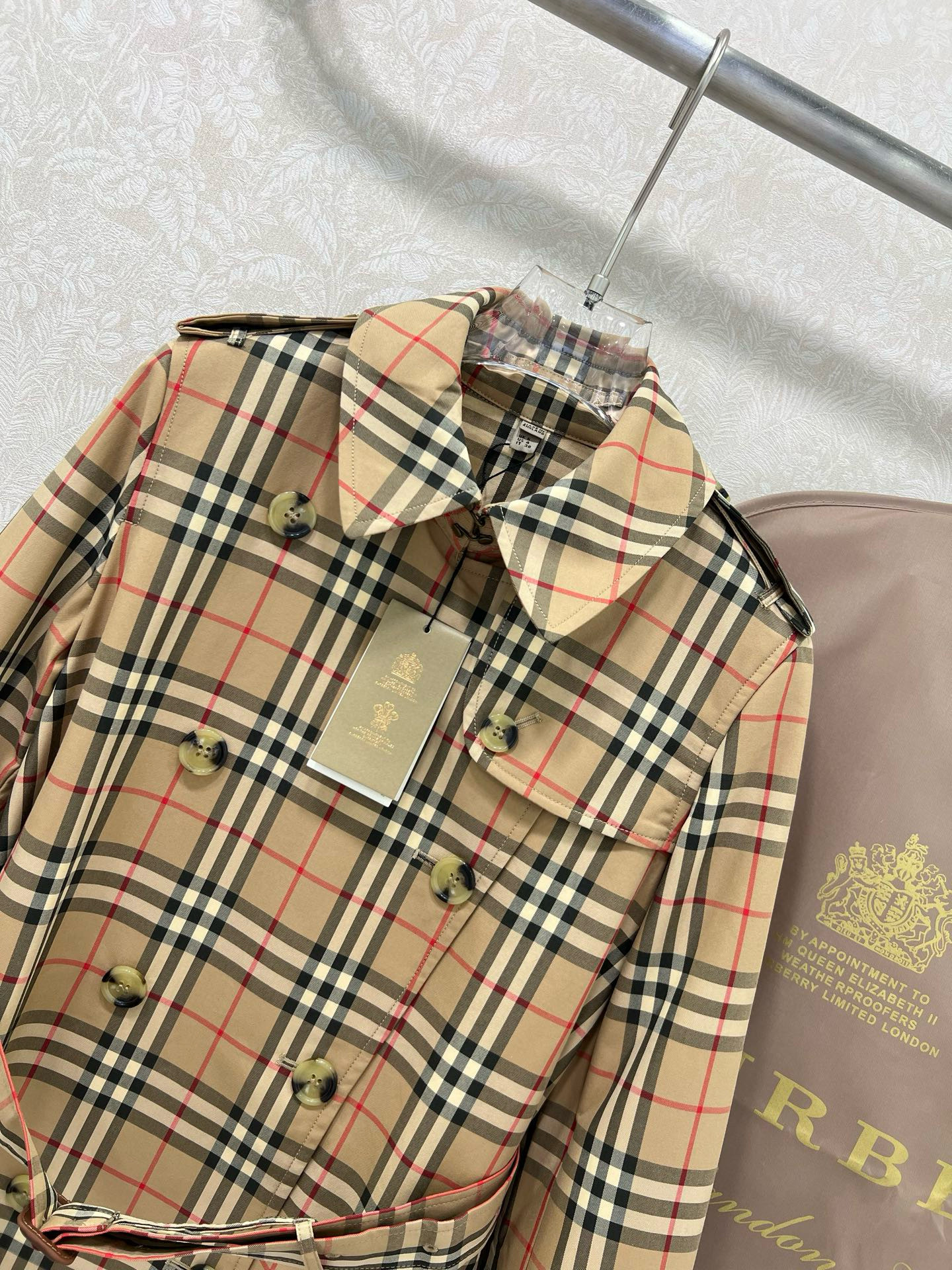 Burberry 버버리 빈티지 체크 더블브레스트 트렌치 코트 11