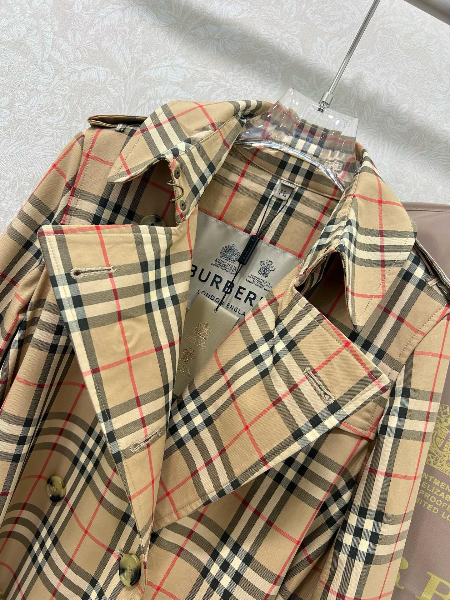 Burberry 버버리 빈티지 체크 더블브레스트 트렌치 코트 16