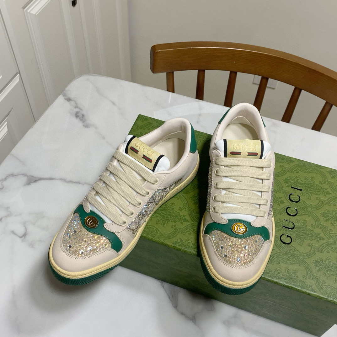 Gucci 구찌 블랙 스팽글 로고 스니커즈 9