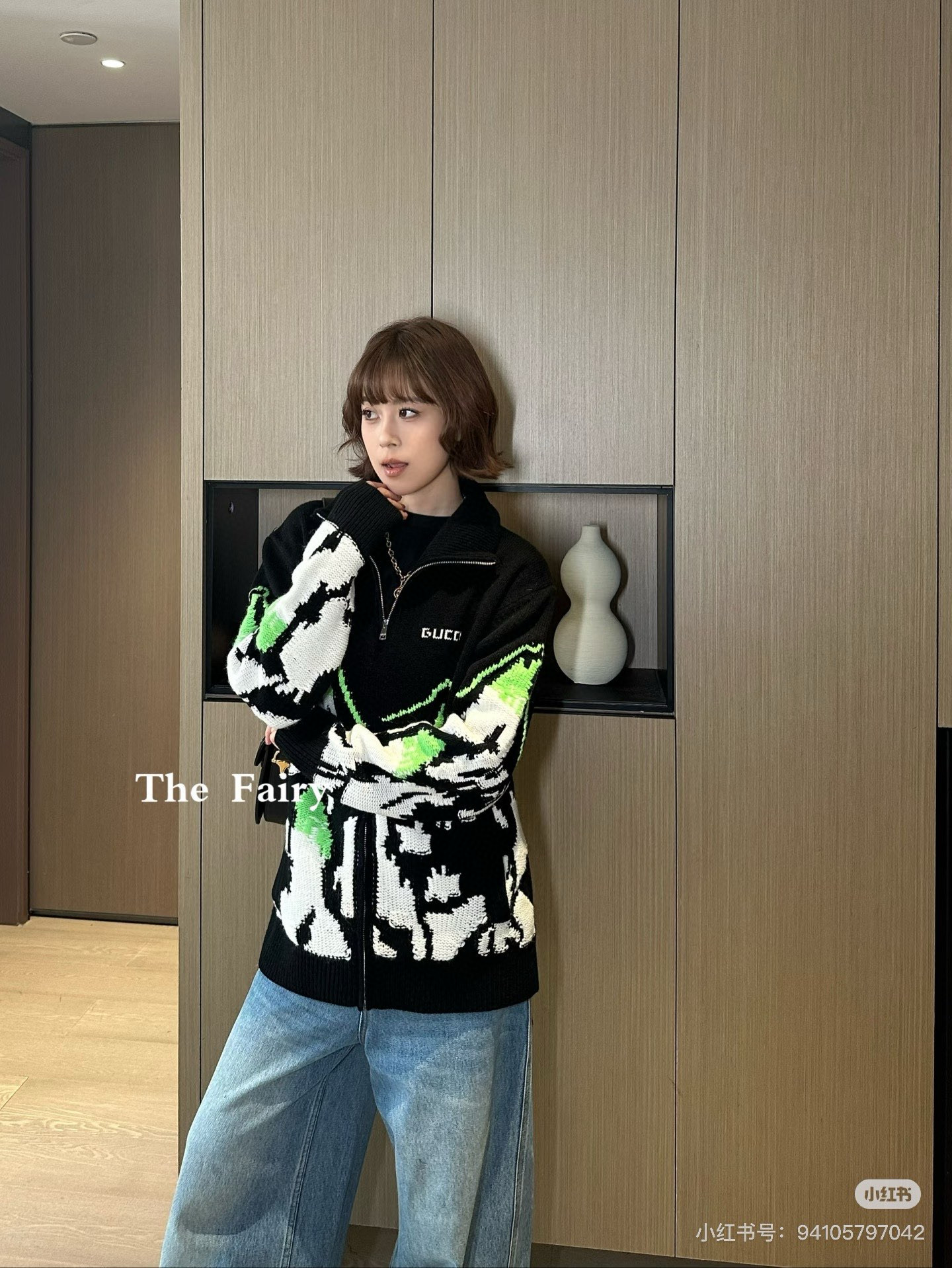 Gucci 구찌 그린 마운틴 패턴 집업 니트 가디건 7