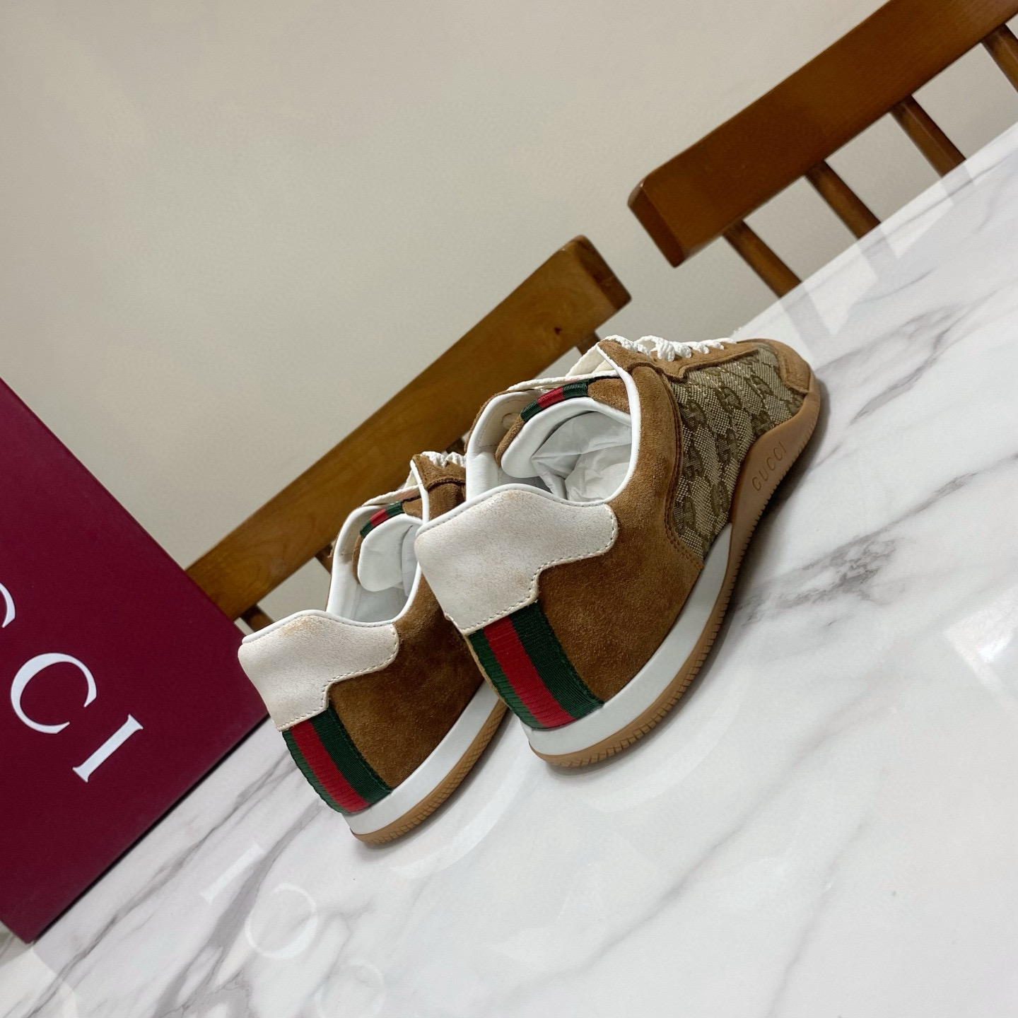 Gucci 구찌 Shift 시리즈 레트로 독일군 스니커즈 3