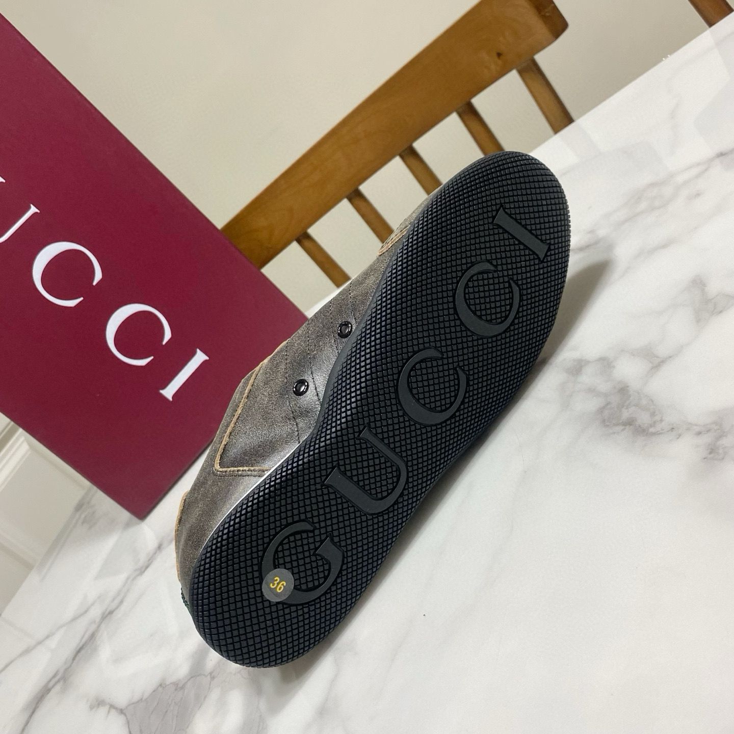 Gucci 구찌 Shift 시리즈 레트로 독일군 스니커즈 5