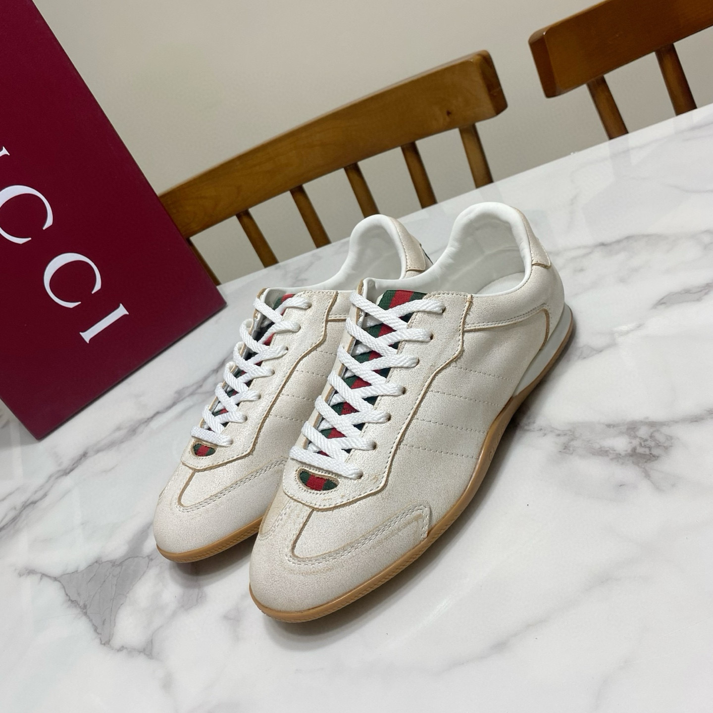 Gucci 구찌 Shift 시리즈 레트로 독일군 스니커즈 1