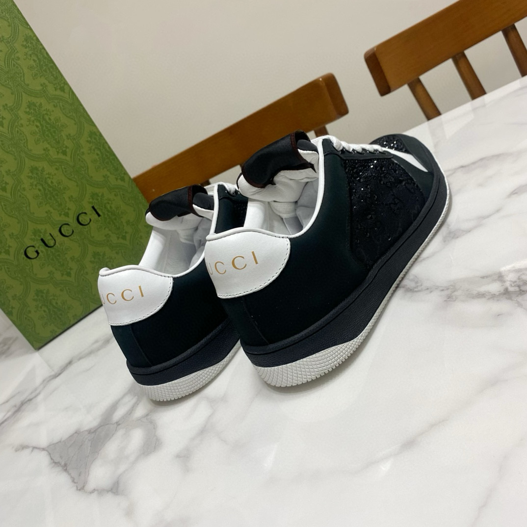 Gucci 구찌 블랙 스팽글 로고 스니커즈 2