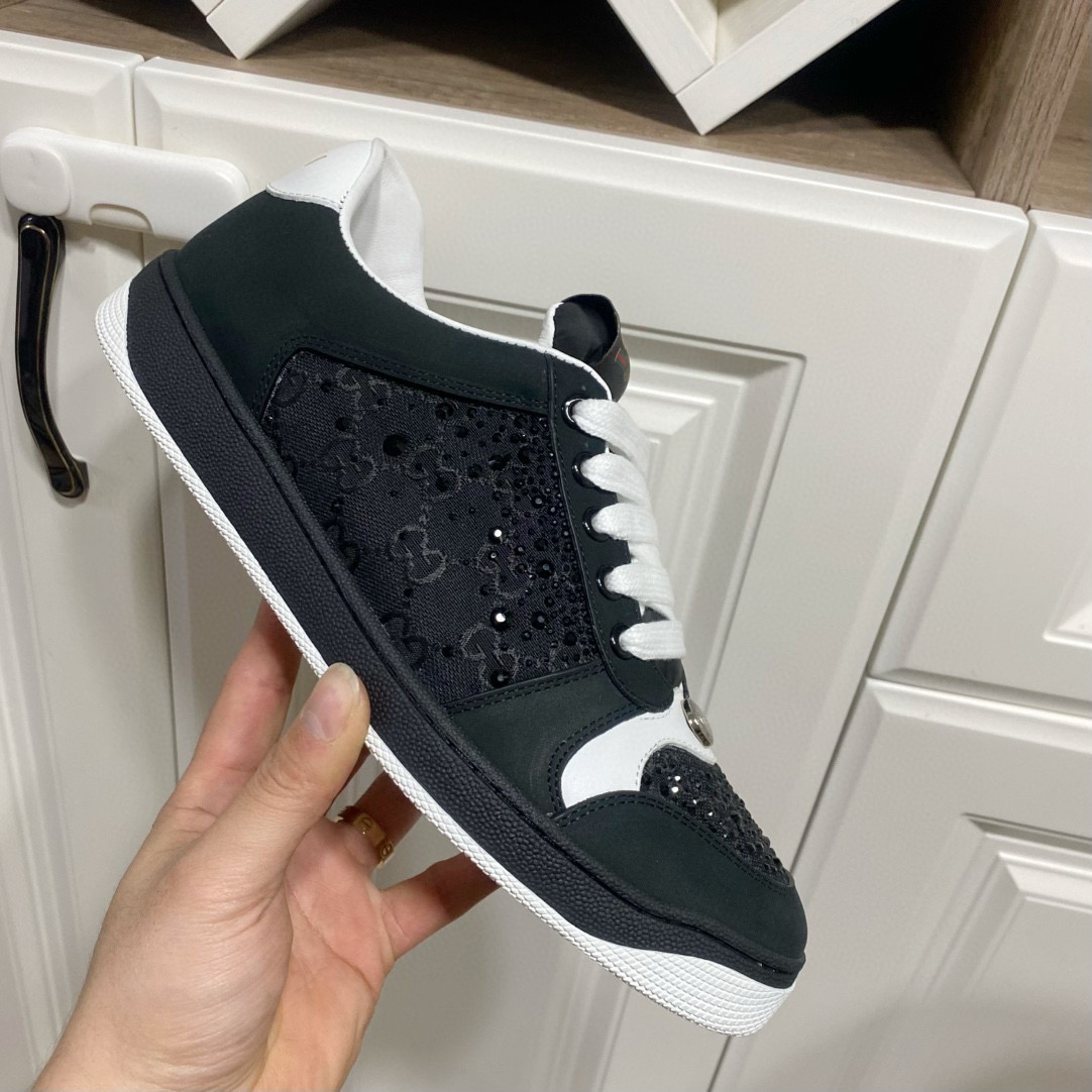 Gucci 구찌 블랙 스팽글 로고 스니커즈 3