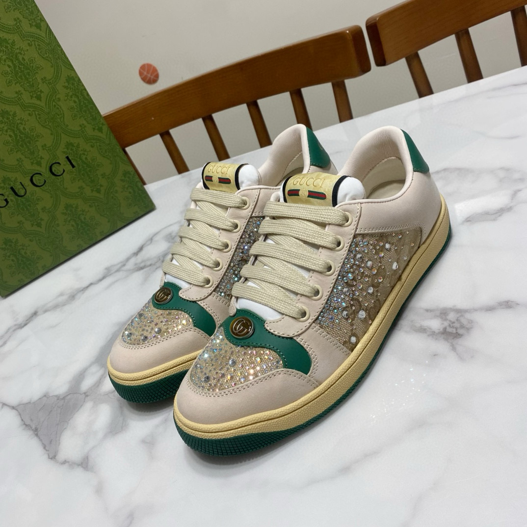 Gucci 구찌 블랙 스팽글 로고 스니커즈 1