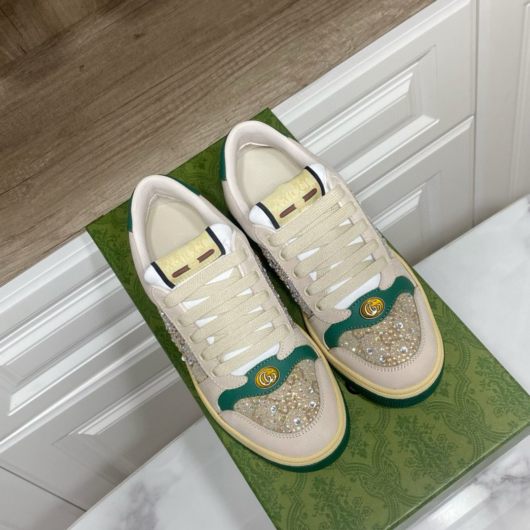 Gucci 구찌 블랙 스팽글 로고 스니커즈 4