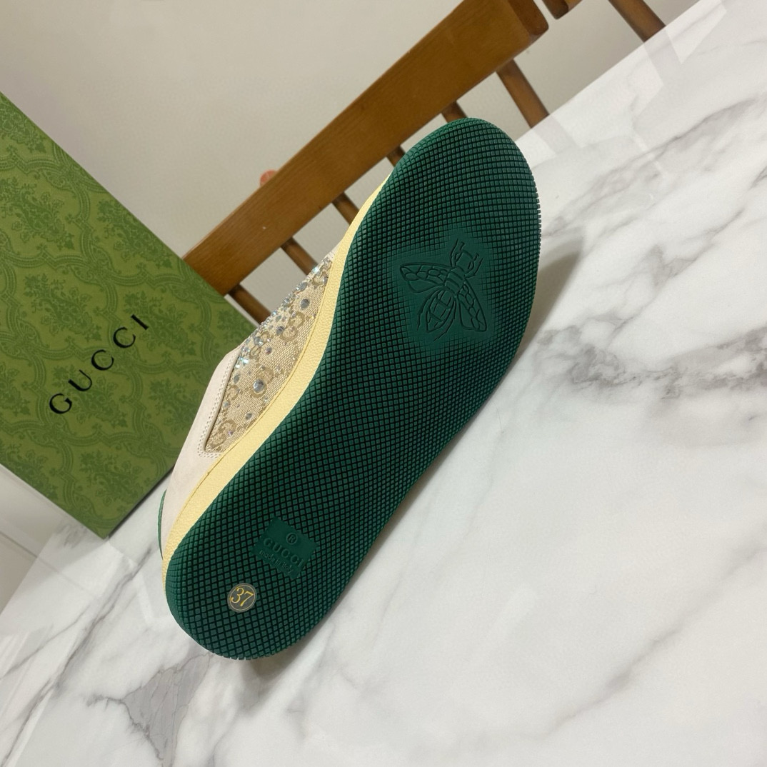 Gucci 구찌 블랙 스팽글 로고 스니커즈 5