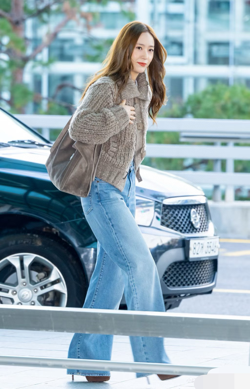 RALPH LAUREN 크롭 핸드메이드 울 더플 니트 가디건 4