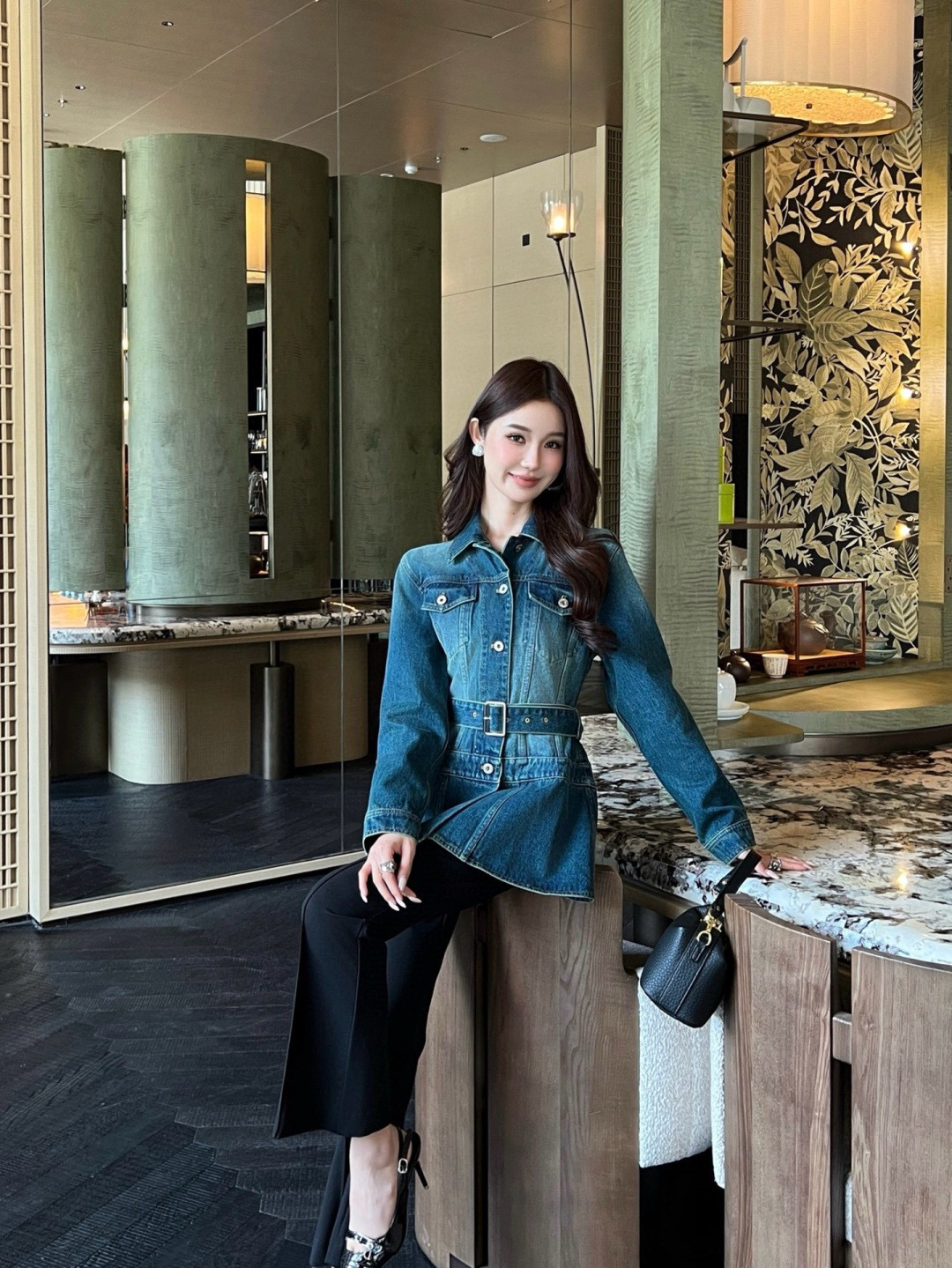 Loewe 로에베 벨트 데님 자켓 2