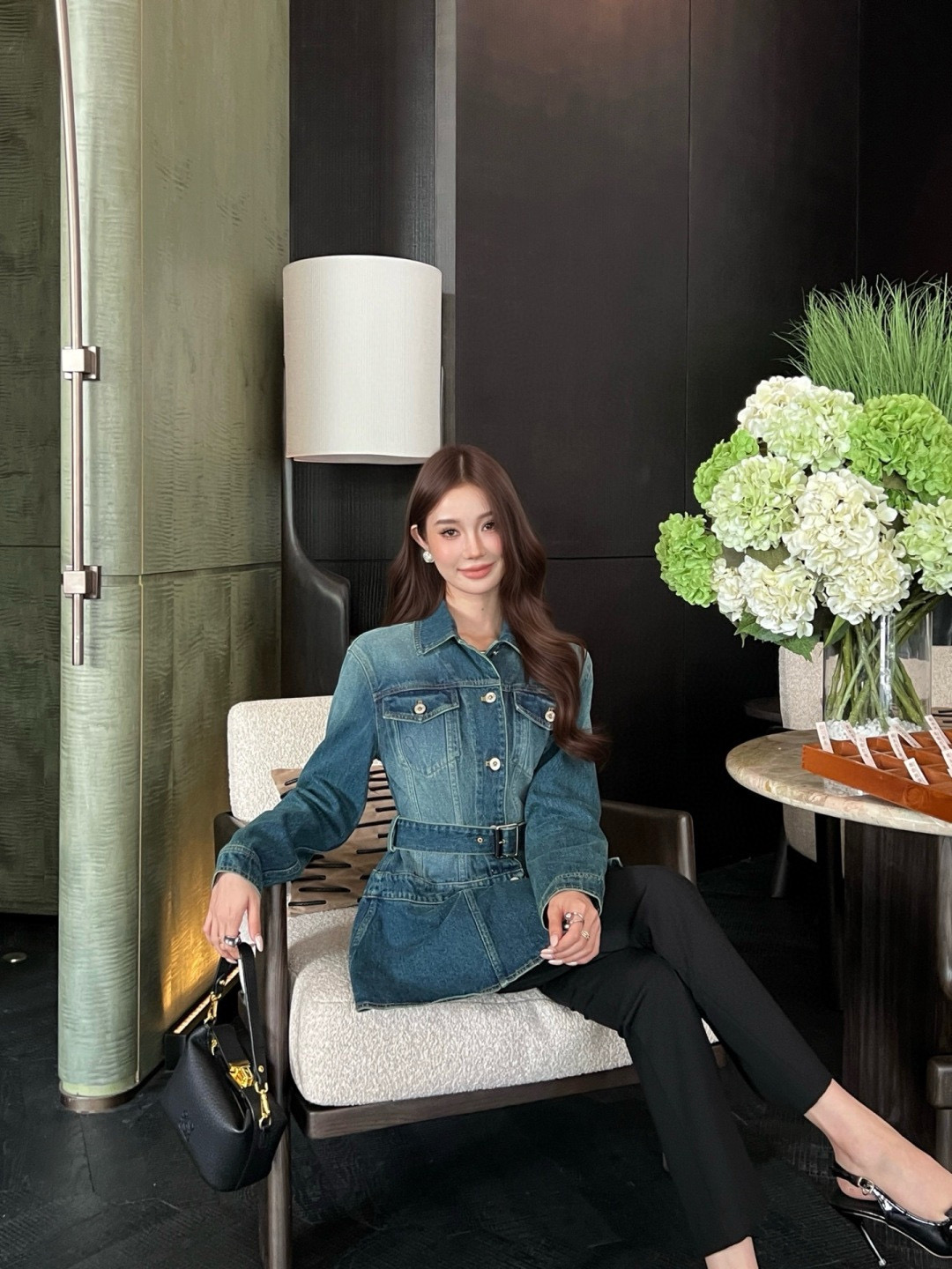 Loewe 로에베 벨트 데님 자켓 5