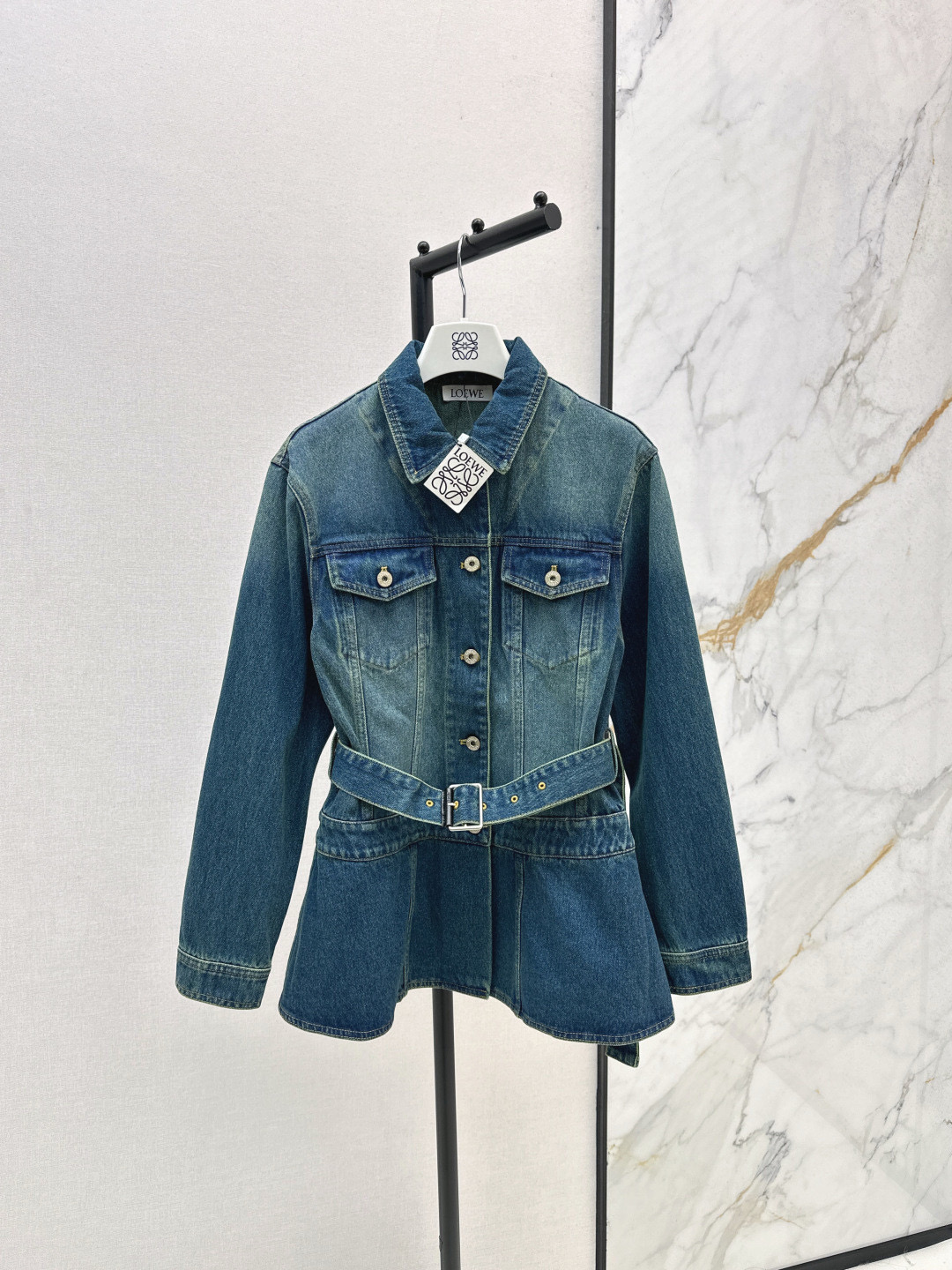 Loewe 로에베 벨트 데님 자켓 10