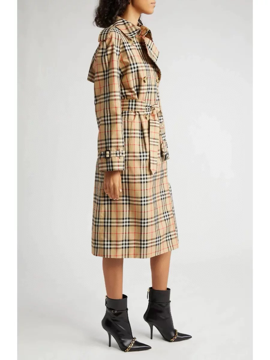 Burberry 버버리 빈티지 체크 더블브레스트 트렌치 코트 4