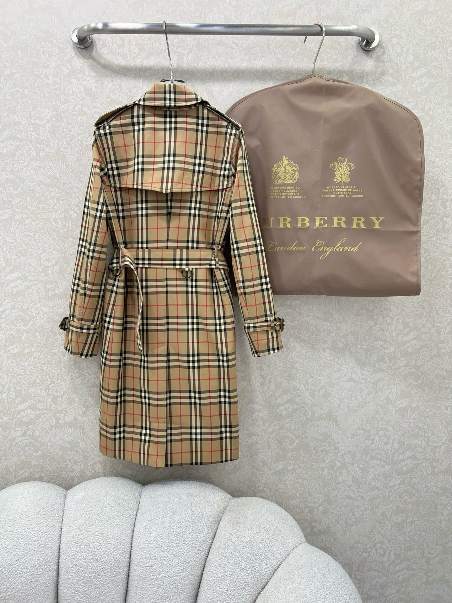 Burberry 버버리 빈티지 체크 더블브레스트 트렌치 코트 17