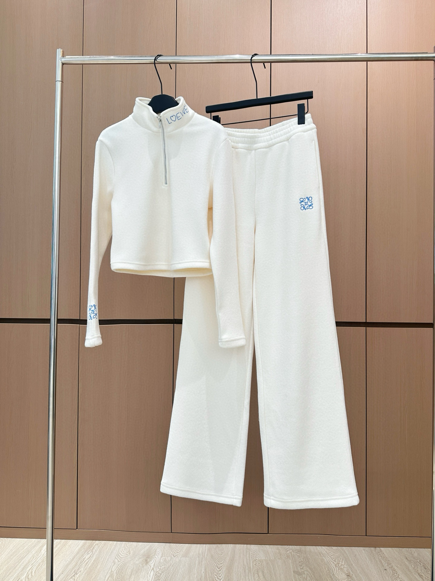 Loewe 로에베 겨울 플리스 하프집업 로고 트레이닝 세트 13