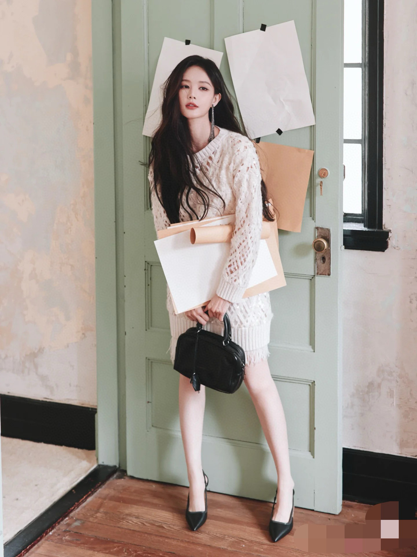 Brunello Cucinelli 브루넬로 쿠치넬리 시퀸 레이스 니트 원피스 5